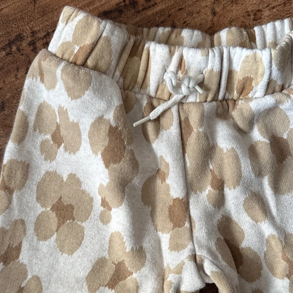 Kids Tan Polka Dot Joggers size XS